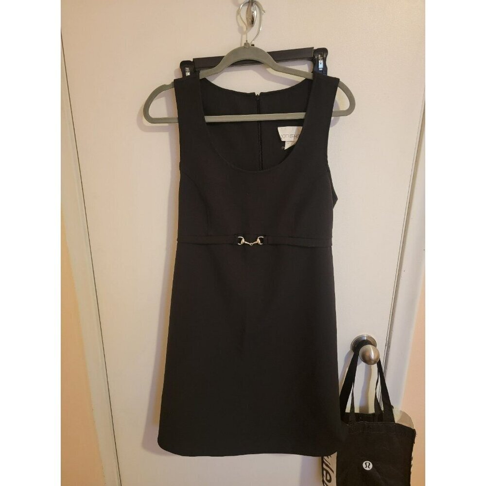 Motherhood Maternity Dress Small Black Church Funeral Office Sleeveless